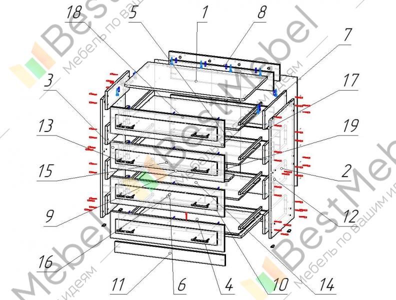 Комод логос схема сборки - Дом Мебели.ру