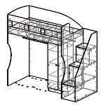 Схема сборки Двухъярусная кровать Рино 56 BMS