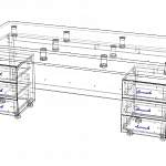 Схема сборки Стол руководителя Бетани BMS