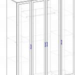 Схема сборки Распашной шкаф Светлана М6 BMS