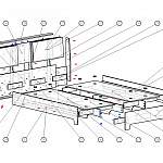 Схема сборки Кровать Карина 2.1 вайт BMS