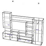 Схема сборки Стенка для гостиной Феерия BMS