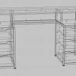 Чертеж Стол компьютерный Истра 3 BMS