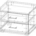 Чертеж Тумба прикроватная Сити BMS