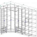 Чертеж Угловая стенка Евгения 30 BMS