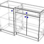 Чертеж Тумба под раковину Франко 9 BMS