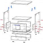 Схема сборки Прикроватная тумба Презент BMS