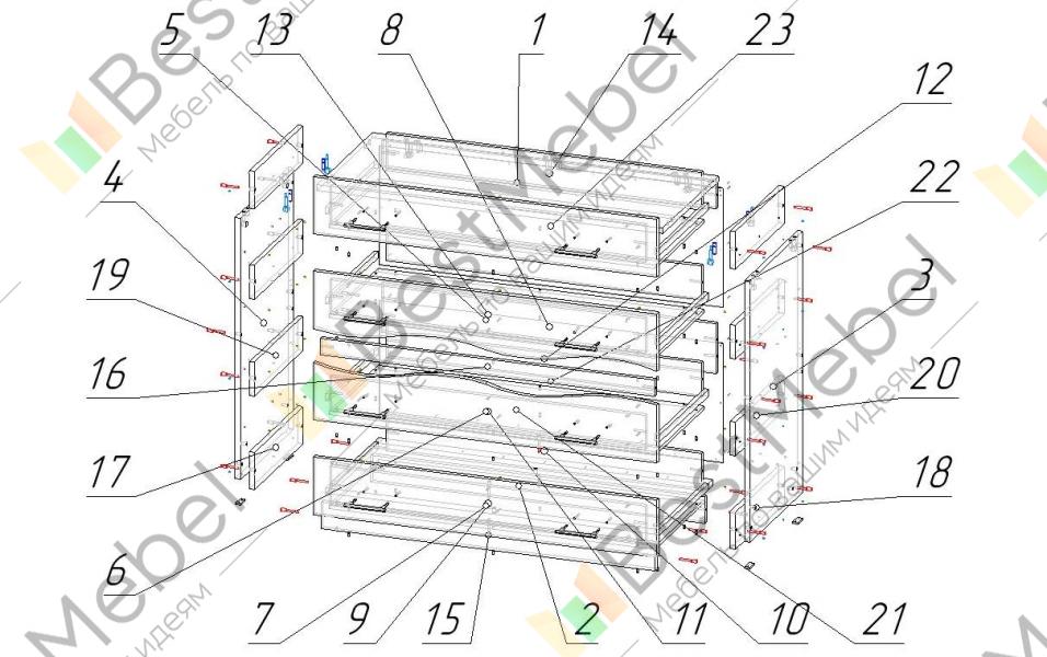 Комод к 5 схема сборки