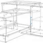 Чертеж Тумба угловая Лаура 15 BMS