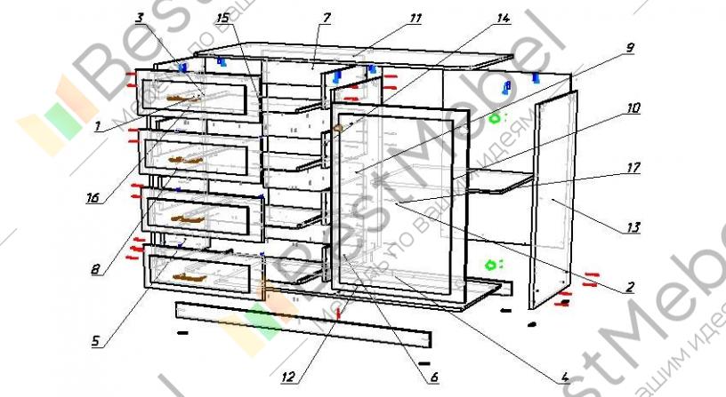 Комод логос схема сборки - Дом Мебели.ру