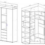 Шкаф угловой Виторе 1 BMS(Белье -  Платье (угл.))