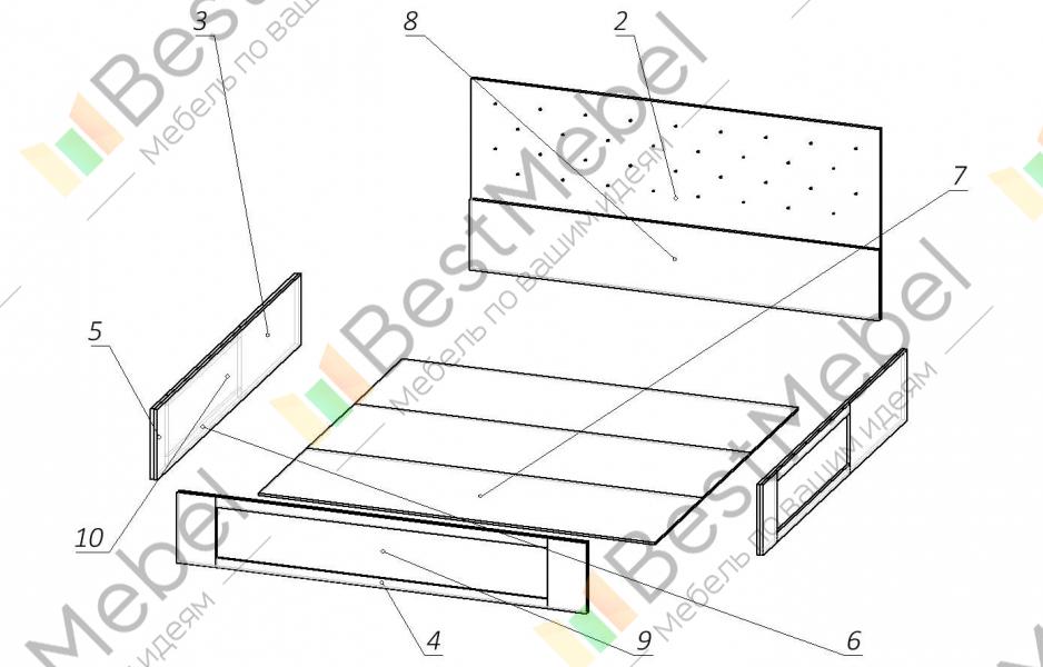 Схема сборки дивана бристоль
