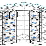 Схема сборки Комод угловой Марта 12 BMS